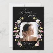 ワイルドフラワー素朴ブライダルバッシュ 招待状 (裏面)