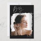 ワイルドフラワー素朴ブライダルバッシュ 招待状 (裏面)