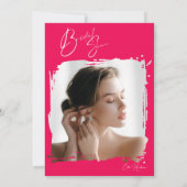 ワイルドフラワー素朴ブライダルバッシュ 招待状 (裏面)