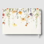 ワイルドフラワー素朴ベイビーシャワーゲストブック ゲストブック (裏面)