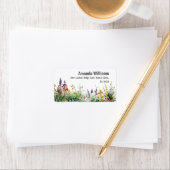 ワイルドフラワー素朴ボホシックフローラベビーシャワー ラベル (インサイチュ)