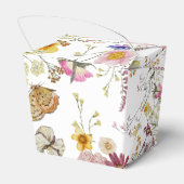 ワイルドフラワー素朴ボホ結婚の フェイバーボックス (裏面サイド)