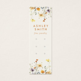 ワイルドフラワー素朴マルチイヤリングディスプレイカード