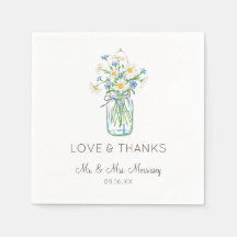 ワイルドフラワー素朴メイスンの瓶愛と感謝してい