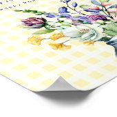 ワイルドフラワー素朴メイソンジャーベビー靴下狩りゲーム ポスター (角)