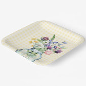 ワイルドフラワー素朴メイソンジャールピクニックブライダルシャワー ペーパープレート (傾斜あり)