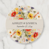 ワイルドフラワー素朴リッチ秋サマーフローラ結婚ズ フェイバータグ (正面)