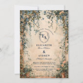ワイルドフラワー素朴庭園の結婚式 招待状 (正面)