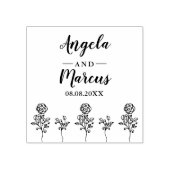 ワイルドフラワー結婚と小枝 ラバースタンプ (インプリント)