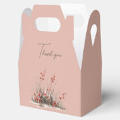 ワイルドフラワー結婚に感謝 フェイバーボックス (オープン)