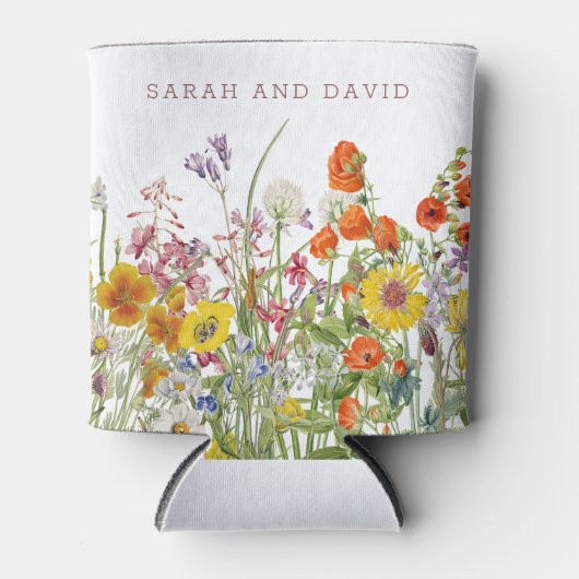 ワイルドフラワー結婚のクーラーボックス 缶クーラー (正面)