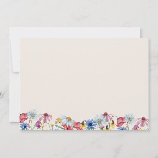 ワイルドフラワー結婚のコテージフローラ3 Photo セーブザデート (裏面)