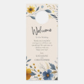 ワイルドフラワー結婚のシはベージュを邪魔しない ドアノブサイン (裏面)