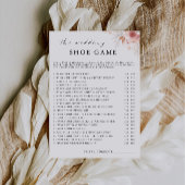 ワイルドフラワー結婚のシューゲームテンプレート 招待状