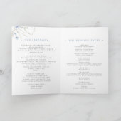 ワイルドフラワー結婚のセレモニープログラムカード サンキューカード (内部)