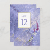 ワイルドフラワー結婚のテクスチャテーブルNo. Peri ID95 招待状 (正面/裏面)