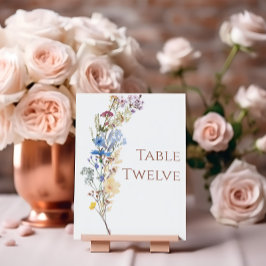 ワイルドフラワー結婚のテーブル番号 テーブルナンバー