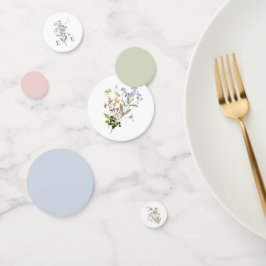 ワイルドフラワー結婚のテーブル紙吹雪フローラお洒落 コンフェッティ