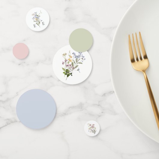 ワイルドフラワー結婚のテーブル紙吹雪フローラお洒落 コンフェッティ (グループ)