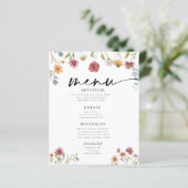 ワイルドフラワー結婚のフラットメニュー (スタンド正面)