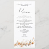 ワイルドフラワー結婚のフラットメニュー メニュー (正面)