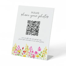 ワイルドフラワー結婚のフローラエレガント写真QRコード