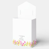 ワイルドフラワー結婚のフローラスクリプトエレガント春 フェイバーボックス (オープン)