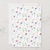 ワイルドフラワー結婚のフローラ セーブザデート (裏面)