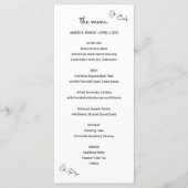 ワイルドフラワー結婚のメニュー プログラム (正面)