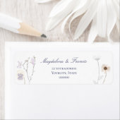 ワイルドフラワー結婚のラベル ラベル (インサイチュ)