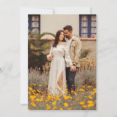 ワイルドフラワー結婚の写真 セーブザデート (裏面)