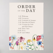 ワイルドフラワー結婚の国のフローラの日の秩序 ポスター (正面)