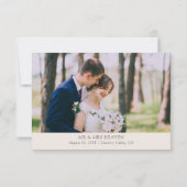 ワイルドフラワー結婚の国のフローラ写真 サンキューカード (裏面)