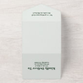 ワイルドフラワー結婚の国のフローラ結婚ズ オールインワン招待状 (外側)