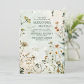 ワイルドフラワー結婚の国のフローラ結婚ズ 招待状 (スタンド正面)
