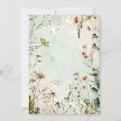 ワイルドフラワー結婚の国のフローラ結婚ズ 招待状 (裏面)