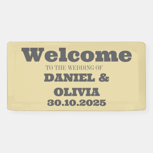 ワイルドフラワー結婚の国の素朴シーティングチャート 横断幕 (横)