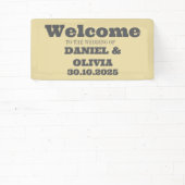 ワイルドフラワー結婚の国の素朴シーティングチャート 横断幕 (インサイチュ)