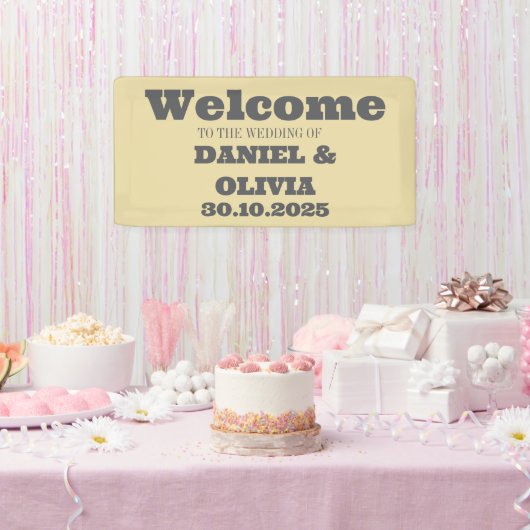 ワイルドフラワー結婚の国の素朴シーティングチャート 横断幕 (パーティー)