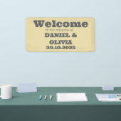 ワイルドフラワー結婚の国の素朴シーティングチャート 横断幕 (トレードショー)