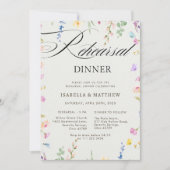 ワイルドフラワー結婚の国フローラリハーサルディナー 招待状 (正面)