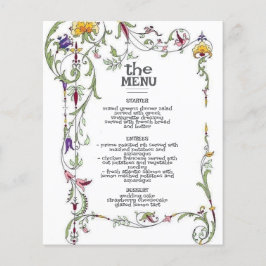 ワイルドフラワー結婚の国素朴のワイルドフラワーメニュー