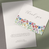 ワイルドフラワー結婚の国素朴フローラ サンキューカード