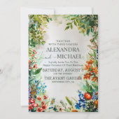 ワイルドフラワー結婚の国素朴フローラ 招待状 (正面)