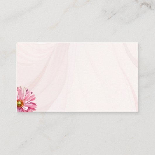 ワイルドフラワー結婚の宿泊施設 エンクロージャーカード (裏面)