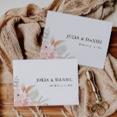 ワイルドフラワー結婚の封筒アドレステンプレート