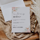 ワイルドフラワー結婚の愛情に満ちた記憶の印が 招待状