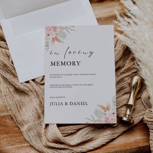 ワイルドフラワー結婚の愛情に満ちた記憶の印が 招待状