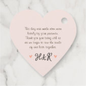 ワイルドフラワー結婚の感謝 フェイバータグ (裏面)