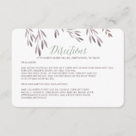 ワイルドフラワー結婚の方向囲いカード エンクロージャーカード